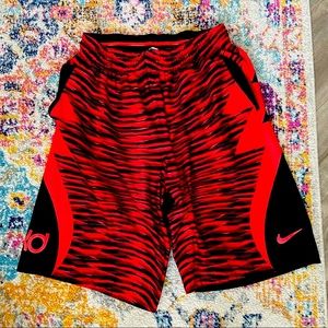 Nike KD - Red tiger stripe shorts (L)✨